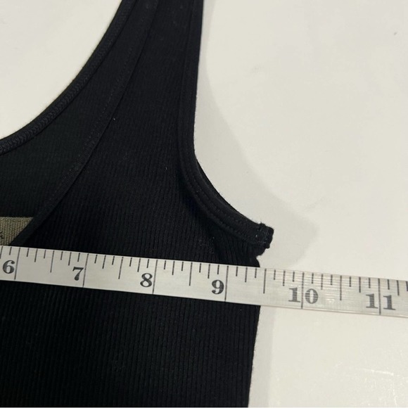 Enza Costa Black Ribbed Midi Dress - Picture 3 of 5